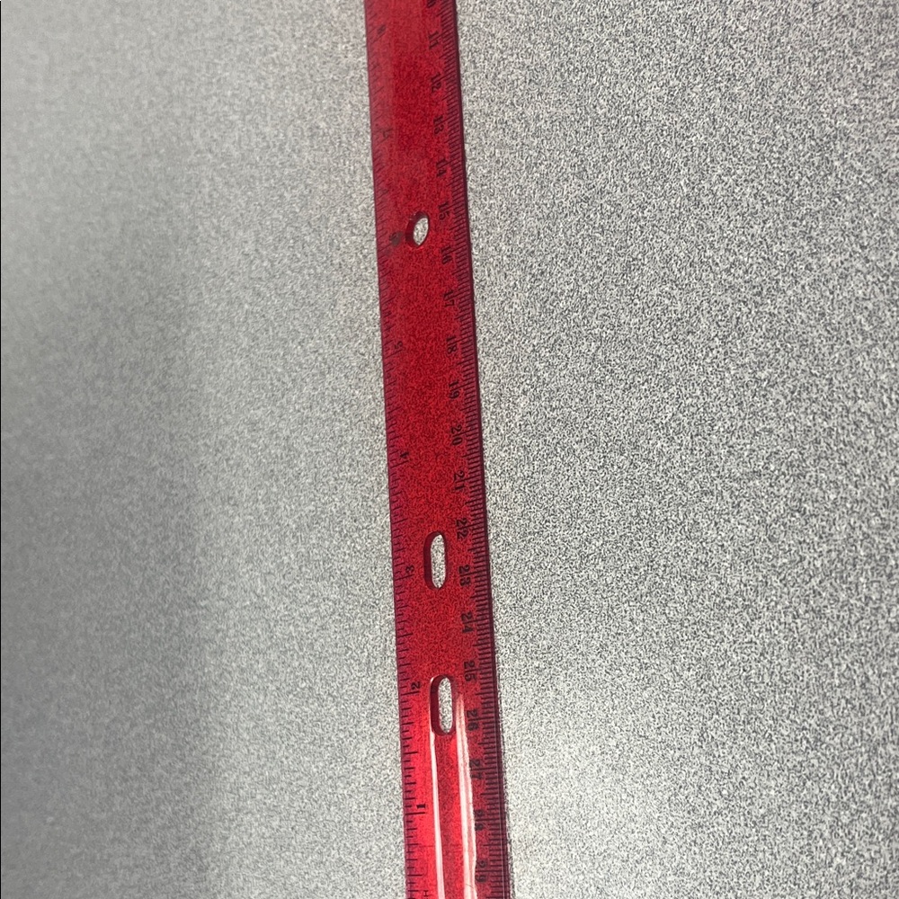 Red Transparent Ruler - Kids Learning Tool
